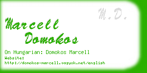 marcell domokos business card